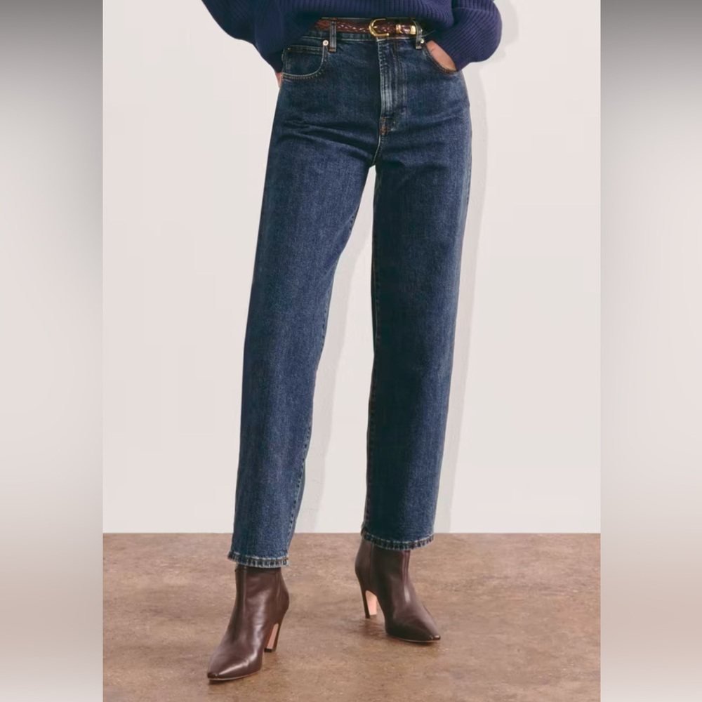 NWOT Everlane Way High Jeans Vintage Indigo size 27 29.5” inseam